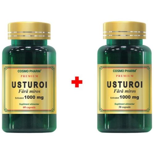Ulei de Usturoi Fara Miros 1000 mg, Cosmo Pharm Premium, 60 + 30 capsule