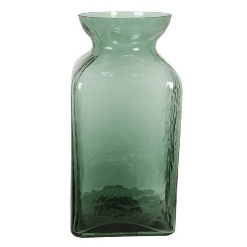 Vaza pentru flori din sticla verde Ø 12 x 25 h