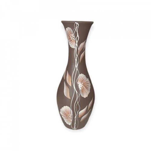 Ceramica Martinescu - Vaza silueta, eleganta, pictata manual, 44 cm