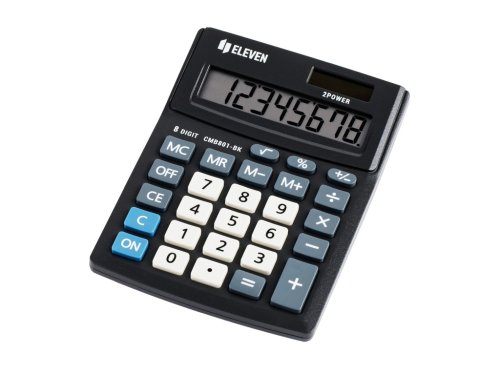Calculator de birou 8 digiti 137 x 102 x 31 mm Eleven CMB801-BK
