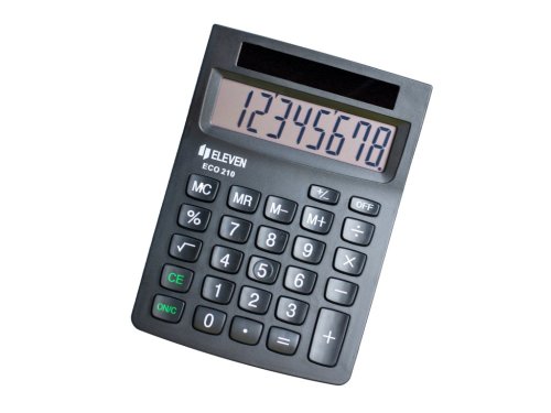 Calculator de birou ECO 8 digiti 103 5 x 145 5 x 32 5 mm Eleven ECO 210