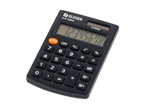 Calculator de buzunar 8 digiti 98 x 62 x 10 mm Eleven SLD-200NR