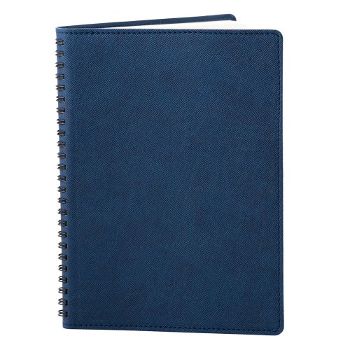 Unika - Notes 360 piele 16x22cm autodatat albastru
