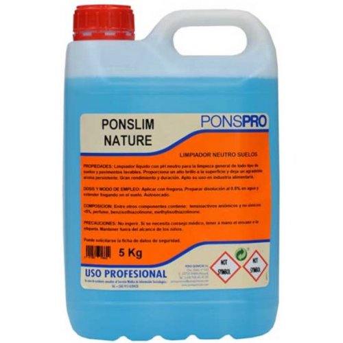 PONSLIM NATURE Manual -detergent profesional universal concentrat pentru pardoseli 5L Asevi 