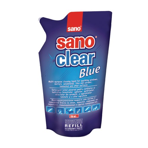 Rezerva detergent Sano pentru geamuri 750 ml