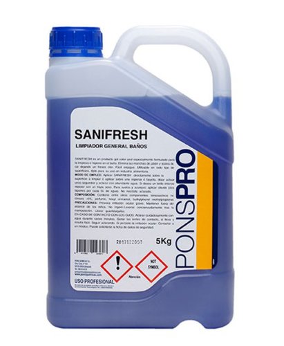 SANIFRESH-detergent profesional igienizant pentru baie Asevi 5L