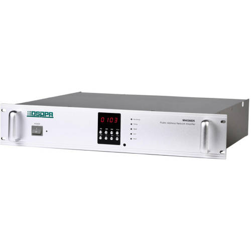 Dsppa - Amplificator de retea 250w pe 100v mag6825, usb / sd / aux / mic, ecran digital