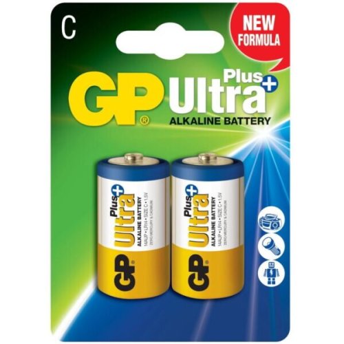 Baterie Ultra+ Alcalina C (LR14) 1.5V alcalina, blister 2 buc