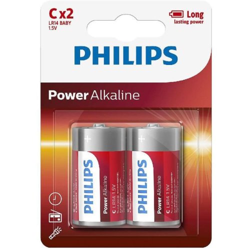 Baterii POWER ALKALINE C 2-BLISTER