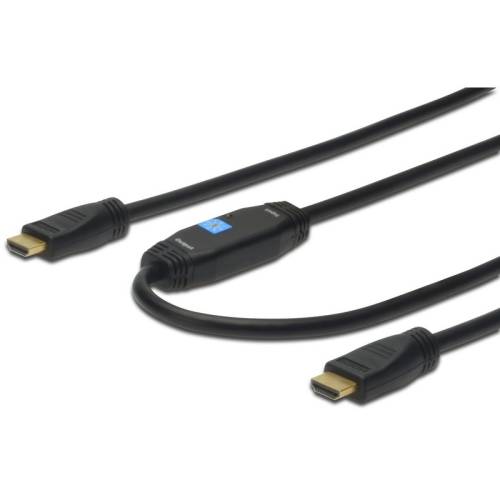Cablu HDMI tata-tata, High Speed, cu amplificator, Ethernet, Full HD, lungime 30 m