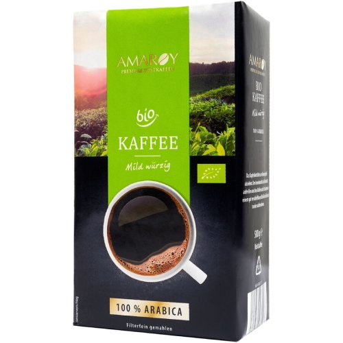 Cafea macinata Amaroy Bio, 500g