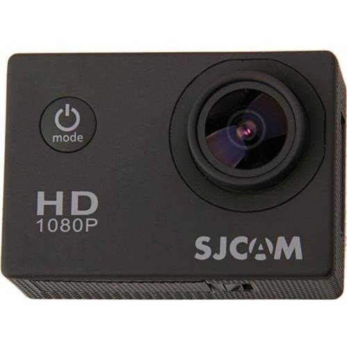 Camera video actiune SJ4000 neagra, include carcasa rezistenta la apa (pana la 30m), rezolutie senzor: 12 mega pixeli