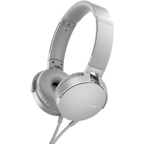 Sony - Casti audio mdrxb550apw, extra bass, difuzor neodim 30mm, alb