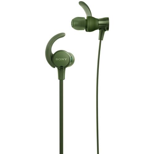 Sony - Casti audio sport mdrxb510asg, extra bass, microfon, rezistente la stropire, verde