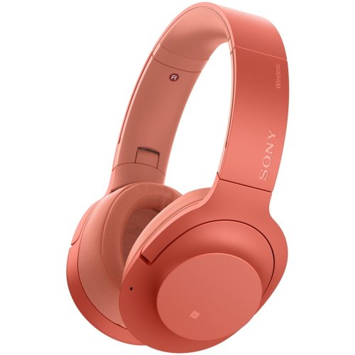 Sony - Casti wh-h900nr, noise canceling, hi-res, wireless, bluetooth, nfc, rosu