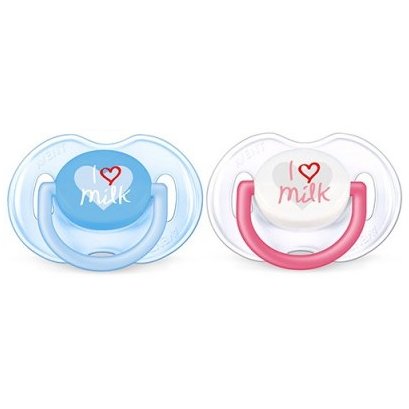 Classic Pacifier Pack Blue Pink 0 - 6 Months