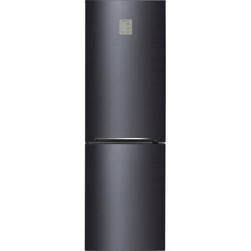 Combina frigorifica Daewoo RN-309GDPS, 305 l, Clasa A++, Full No Frost, Iluminare LED, H 187 cm, Gri metalizat