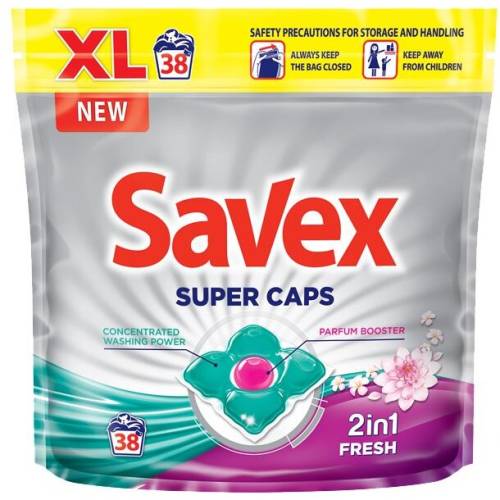 Detergent capsule Savex Parfum Lock 2IN1 Fresh, 38 spalari