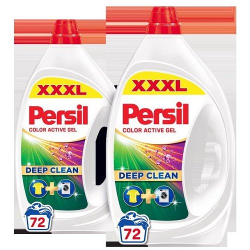 Detergent lichid pentru rufe Persil Color Active Gel, 144 spalari, 2x3.24L