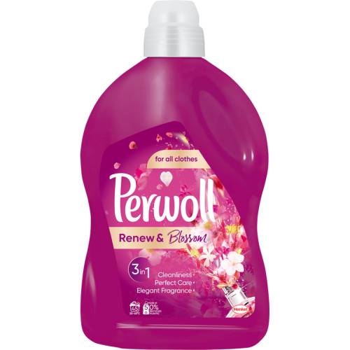 Detergent lichid Perwoll Renew & Blossom 45 spalari, 2.7 l