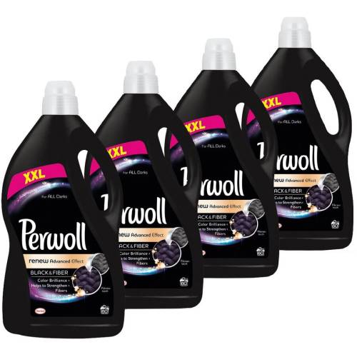 Detergent lichid Perwoll Renew Black, 240 spalari, 4 x 3.6 l