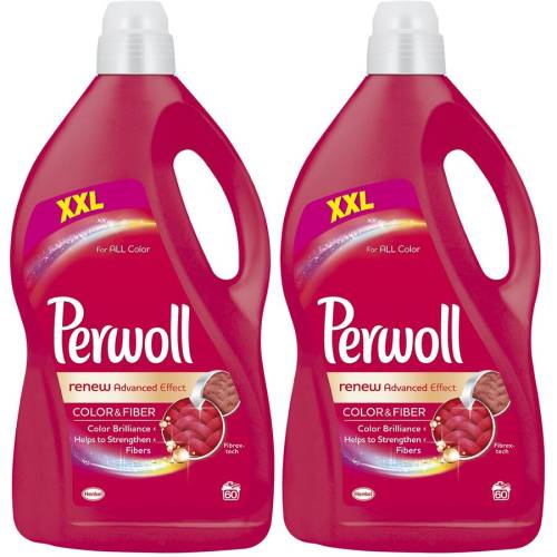 Detergent lichid Perwoll Renew Color, 120 spalari, 2 x 3.6 l