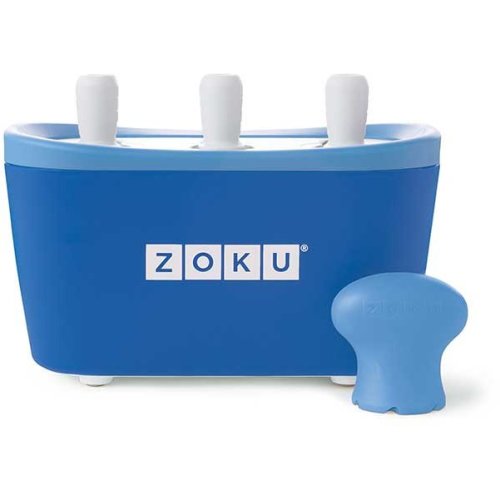Dispozitiv pentru preparare inghetata instant ZK101 BL, 3 incinte, albastru
