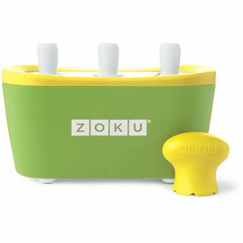 Dispozitiv pentru preparare inghetata instant ZK101 GN, 3 incinte, verde