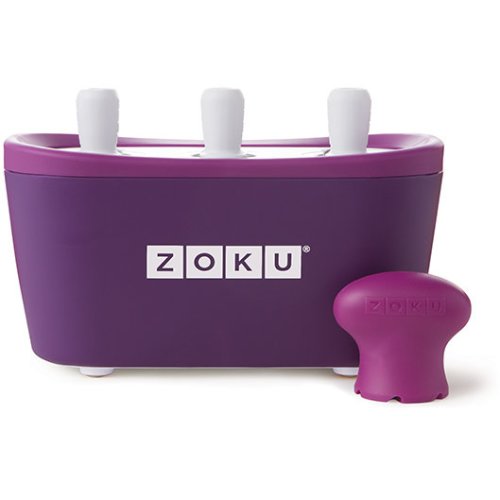 Zoku - Dispozitiv pentru preparare inghetata instant zk101 pu, 3 incinte, mov