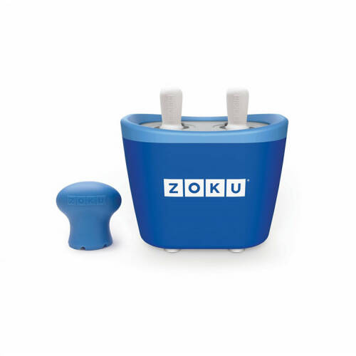Zoku - Dispozitiv pentru preparare inghetata instant zk107 bl, 2 incinte, albastru
