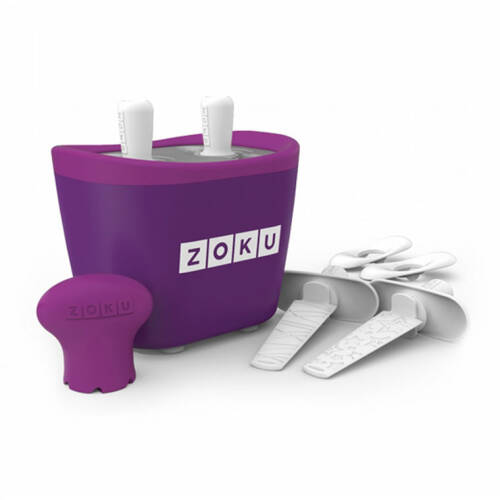 Zoku - Dispozitiv pentru preparare inghetata instant zk107 pu, 2 incinte, mov