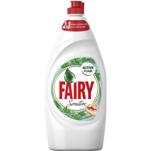 Fairy Detergent de vase Sensitive Tea TreeMint 800 ml