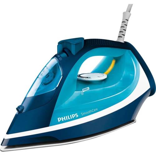 Philips - Fier de calcat smoothcare gc3582/20, 2400 w, talpa steamglide ceramic, 0.4 l, 170 g/min, functie curatare calc clean, albastru