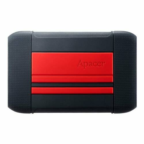 Apacer - Hdd extern ac633 2.5'' 2tb usb 3.1, shockproof military grade, red