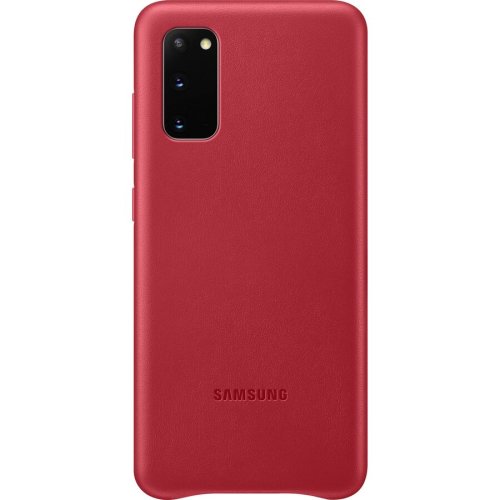 Husa de protectie Samsung Leather Cover pentru Galaxy S20, Red