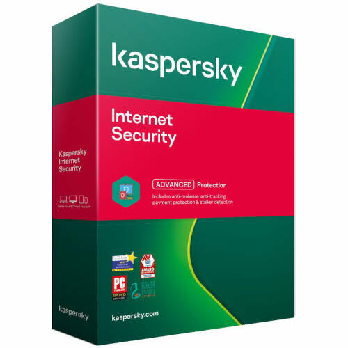 Kaspersky Internet Security, 3 Dispozitive, 1 An, Licenta noua, Retail