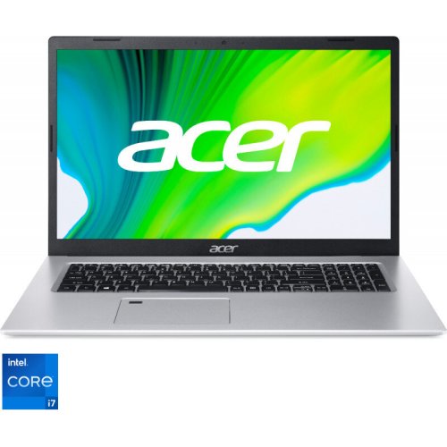 Laptop Acer 17.3'' Aspire 5 A517-52, FHD IPS, Intel Core i7-1165G7, 16GB DDR4, 1TB SSD, Intel Iris Xe, No OS, Silver