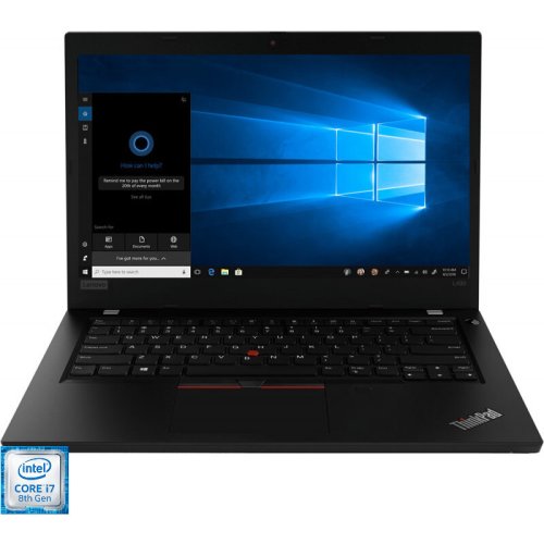 Laptop Lenovo 14'' ThinkPad L490, FHD IPS, Intel Core i7-8565U, 16GB DDR4, 512GB SSD, GMA UHD 620, Win 10 Pro, Black