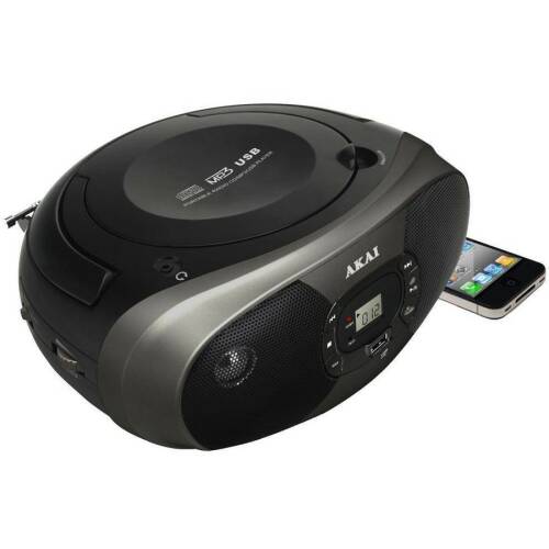 Akai - Microsistem audio bm004a-614, cd-player, radio, usb, 2x1w