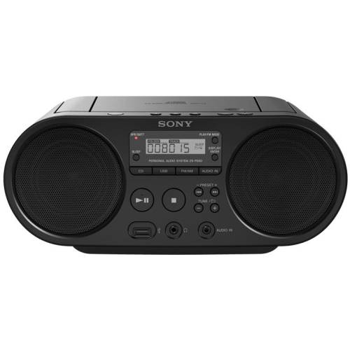 Sony - Microsistem audio zsps50, cd player, tuner fm, 2x2w, usb, negru