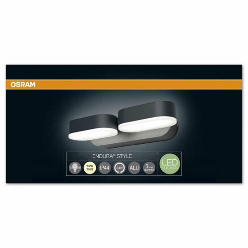 Osram - Plafoniera led endura style mini spot ll, 13w, lumina calda(3000k), 630 lumeni, culoare carcasa: neagra