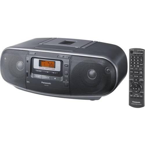 Radiocasetofon cu CD RX-D55AEG-K, CD Player, Tuner FM, USB, 20W, Negru
