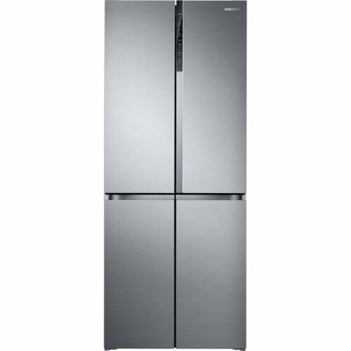 Side by side Samsung RF50K5920S8/EO, 486 l, Clasa A+, Full No Frost, Compresor Digital Inverter, All Around Cooling, Triple Cooling, Afisaj LED, Touch Control, Inox
