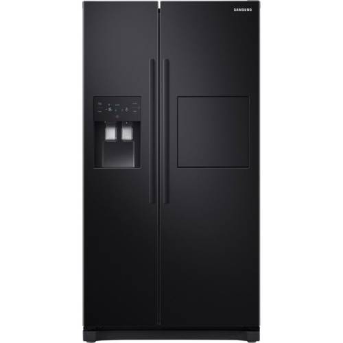 Side by side Samsung RS50N3913BC/EO , 501 l, Clasa A+, Full No Frost, Compresor Digital Inverter, All Around Cooling, Display, Dispenser apa si gheata, Negru