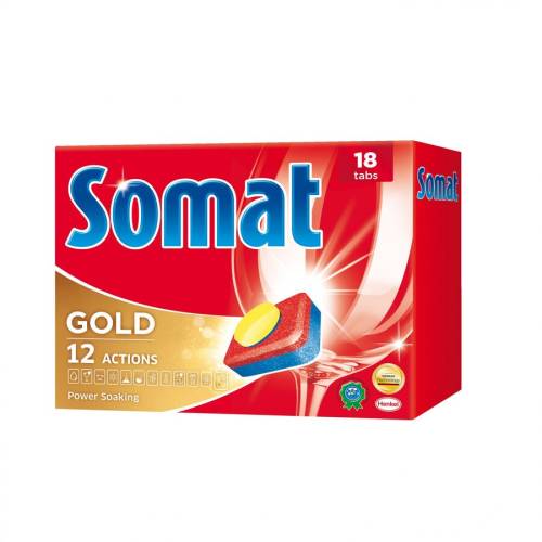 Tablete pentru masina de spalat vase Somat Gold, 18 buc