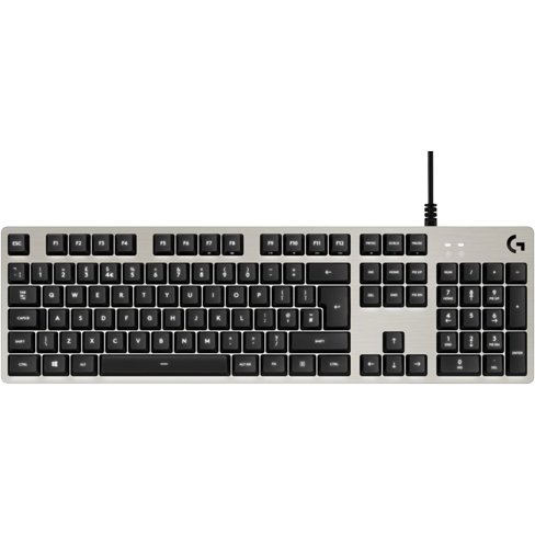 Logitech - Tastatura gaming mecanica g413 backlit, silver