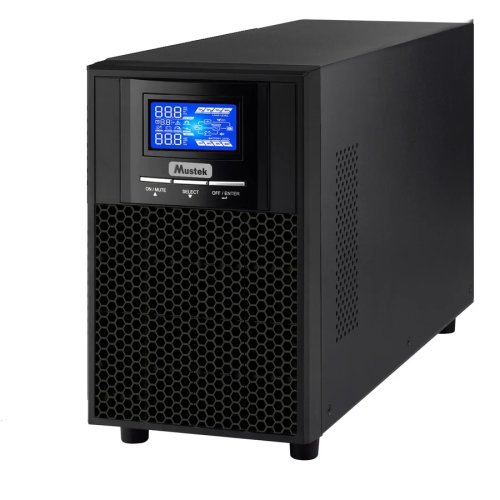 UPS Online cu Sinusoida Pura, tower, 3000VA/ 3000W, AVR, 8+1 x socket IEC, display LCD, USB, RS232, dubla conversie