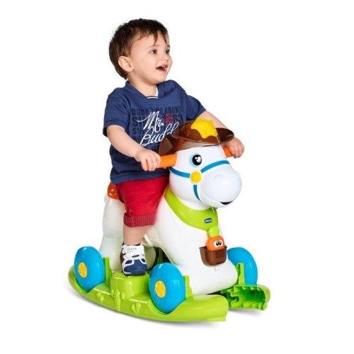 Chicco - Jucarie 3 in 1 Baby Rodeo, 1-3 ani