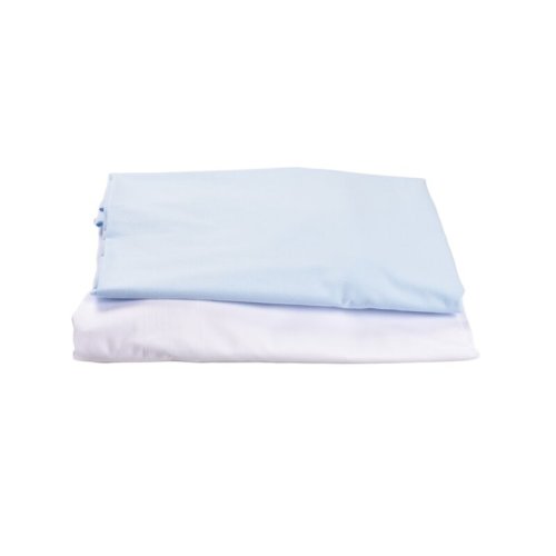 Confort family - Set 2 cearsafuri patut 90x50 cm bumbac 100% alb blue