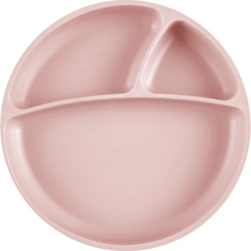 Minikoioi - Farfurie compartimentata , 100% Premium Silicone – Pinky Pink